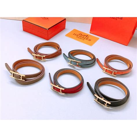 bracciale pelle hermes|bracciale Hermes.